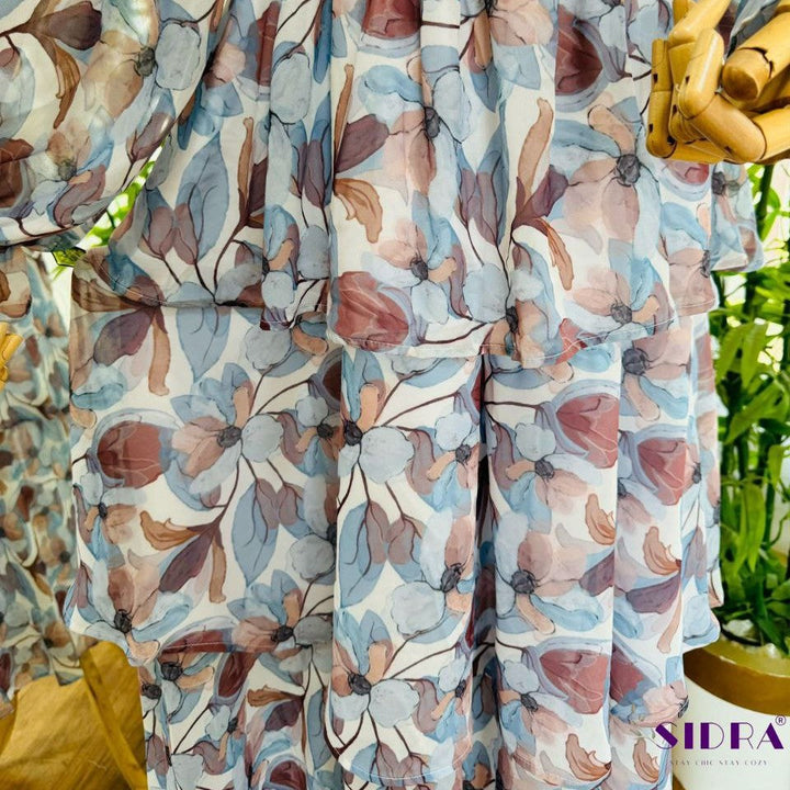 Orchid Flower Dress - White SAM HIJAB