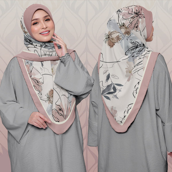 Printed chiffon khimar 01 SAM HIJAB