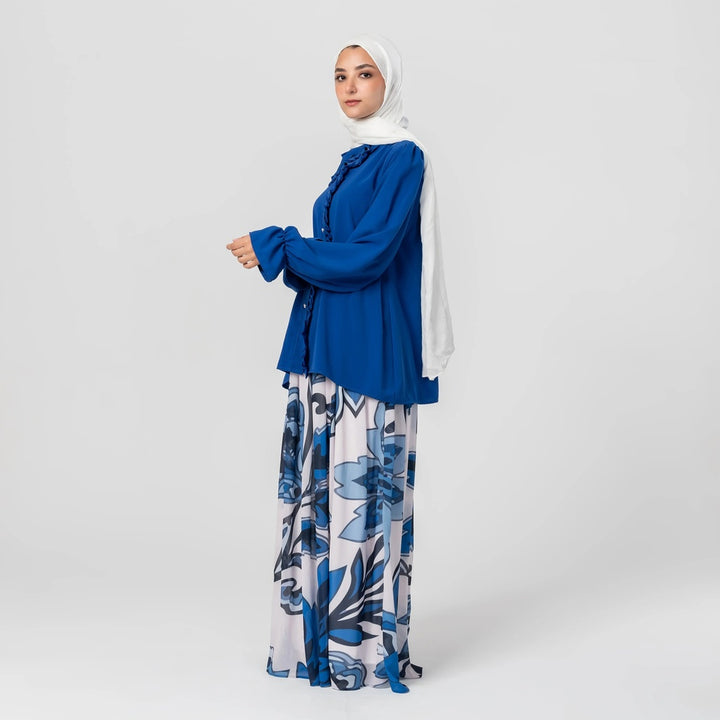 Printed chiffon skirt