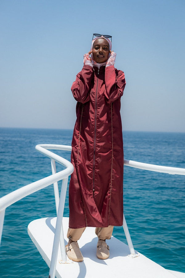 Marble Burgundy Burkini SAM HIJAB