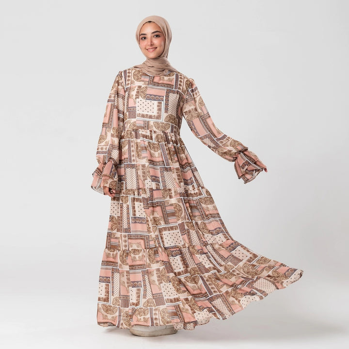 فستان مكس كلر