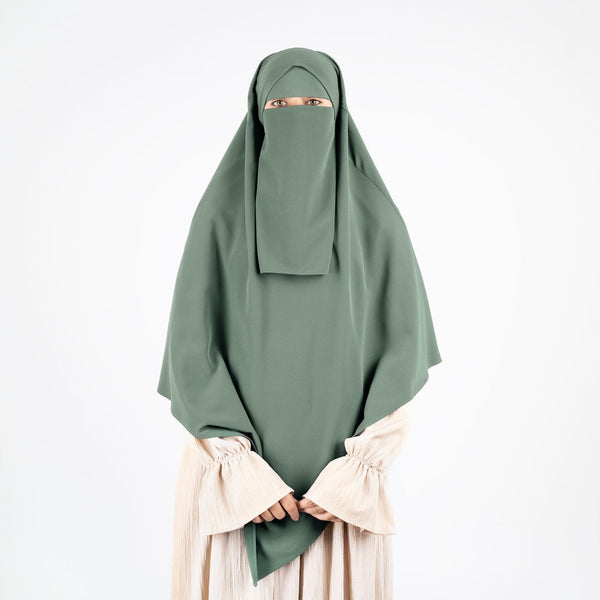 French veil set with niqab SAM HIJAB