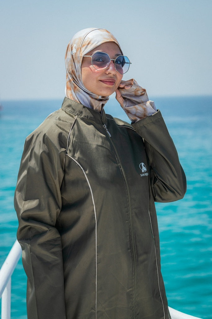 Marble Olive Burkini SAM HIJAB