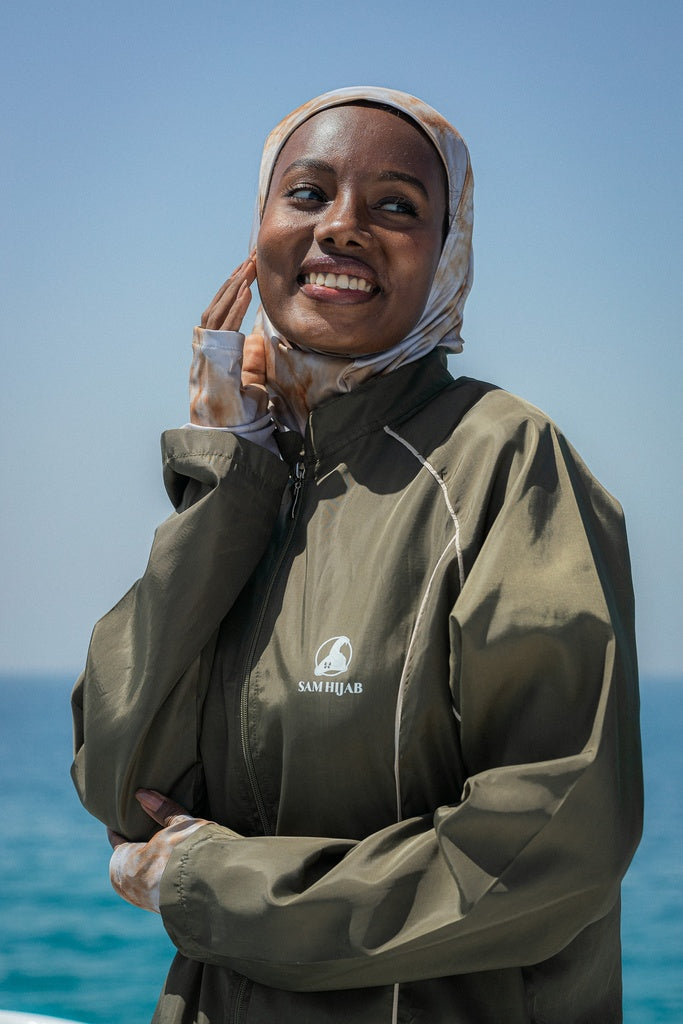 Marble Olive Burkini SAM HIJAB