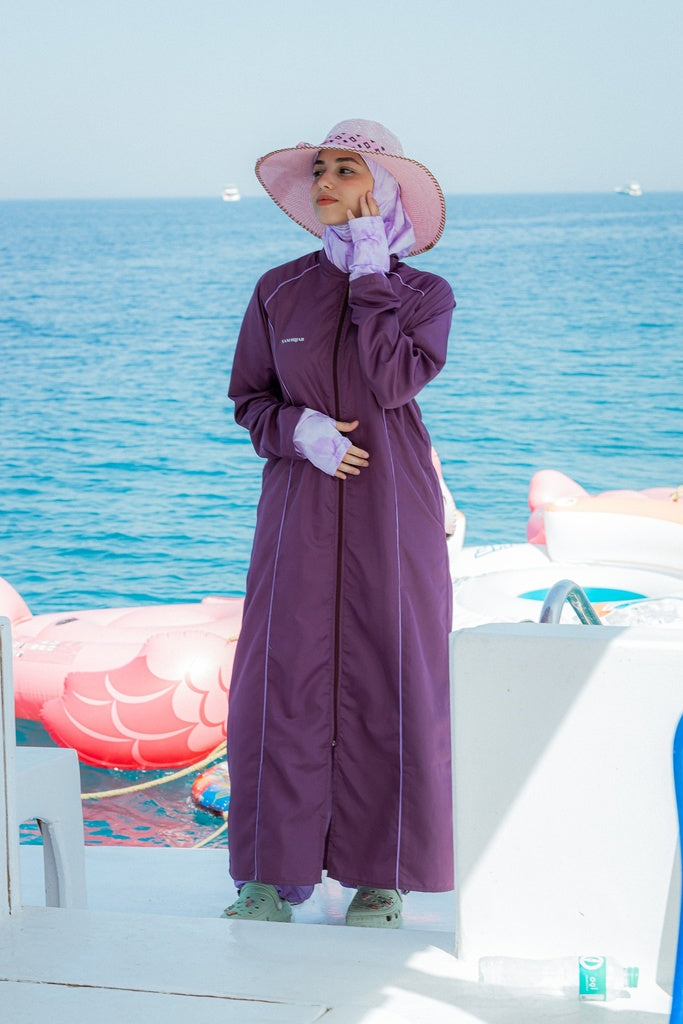 Marble Purple Burkini SAM HIJAB