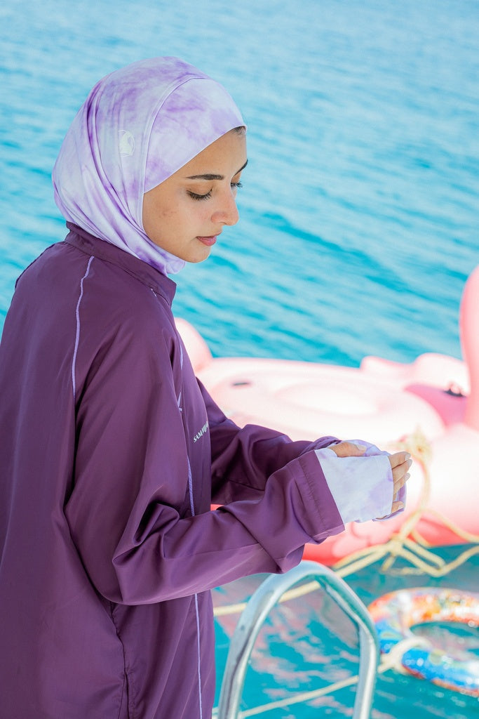 Marble Purple Burkini SAM HIJAB