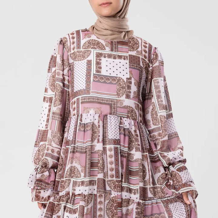 فستان مكس كلر