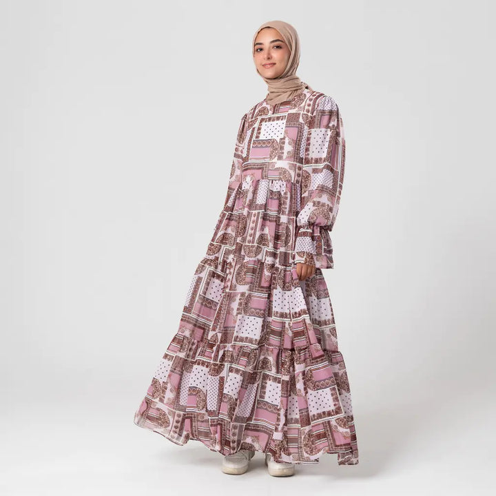 فستان مكس كلر