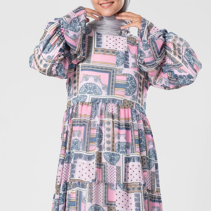 فستان مكس كلر