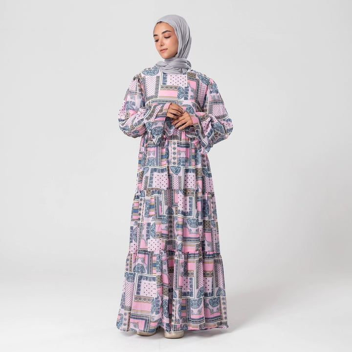 فستان مكس كلر