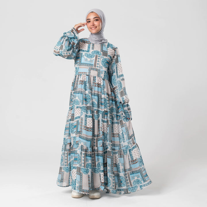 فستان مكس كلر