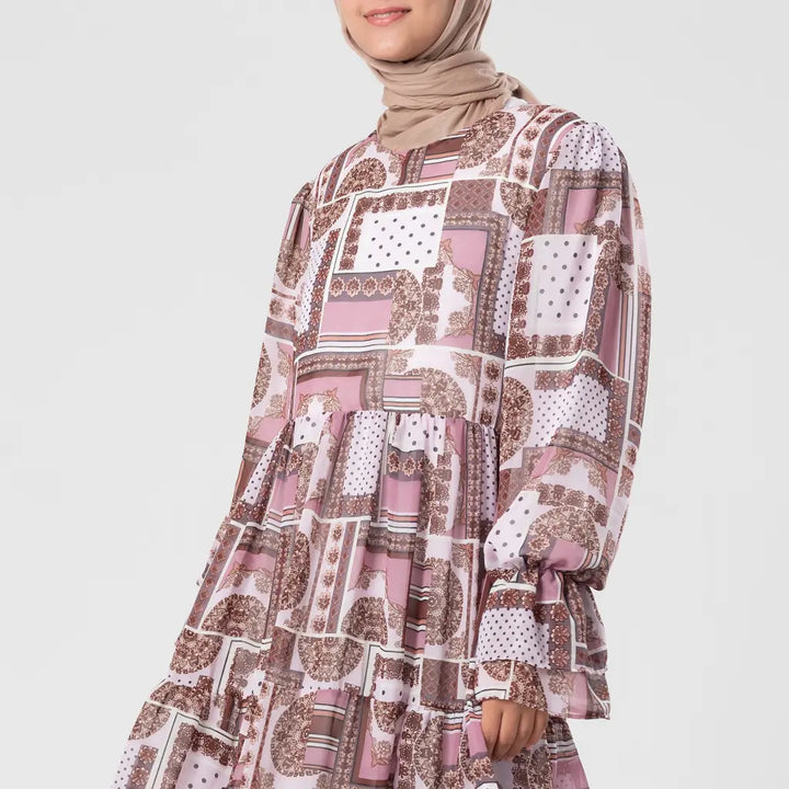 فستان مكس كلر