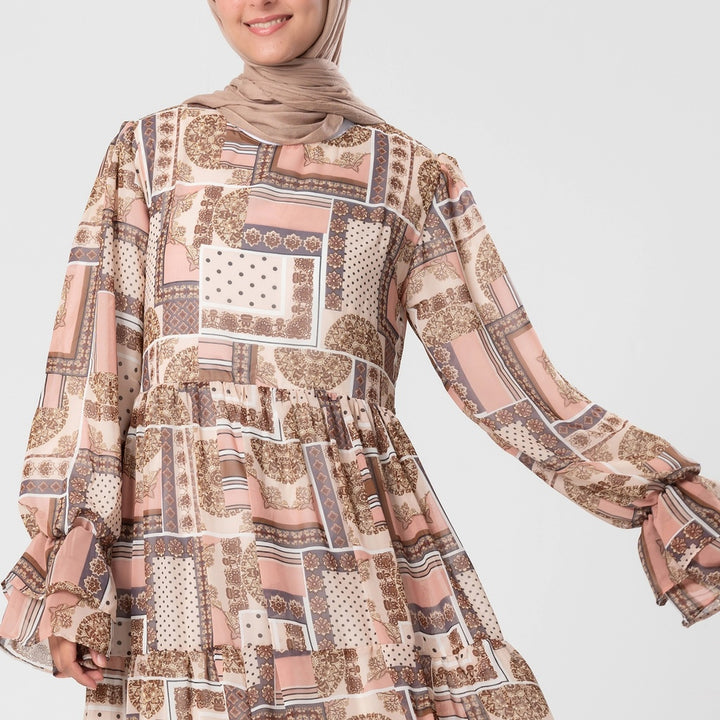 فستان مكس كلر