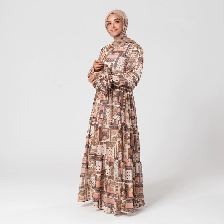 فستان مكس كلر