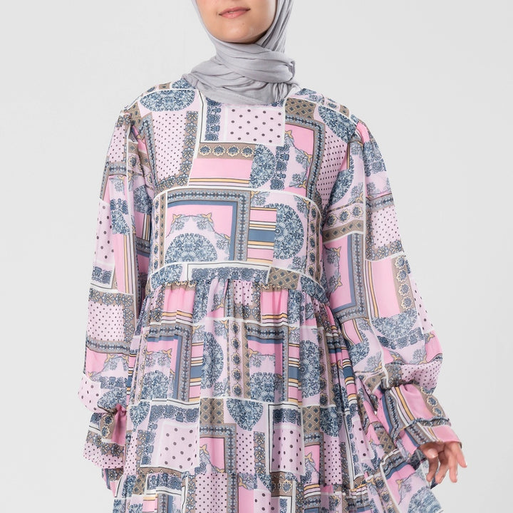 فستان مكس كلر