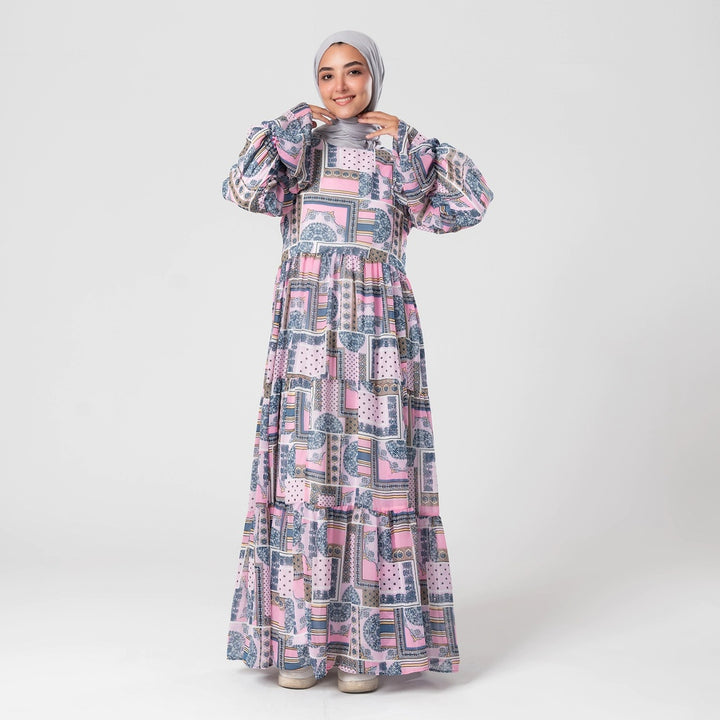 فستان مكس كلر