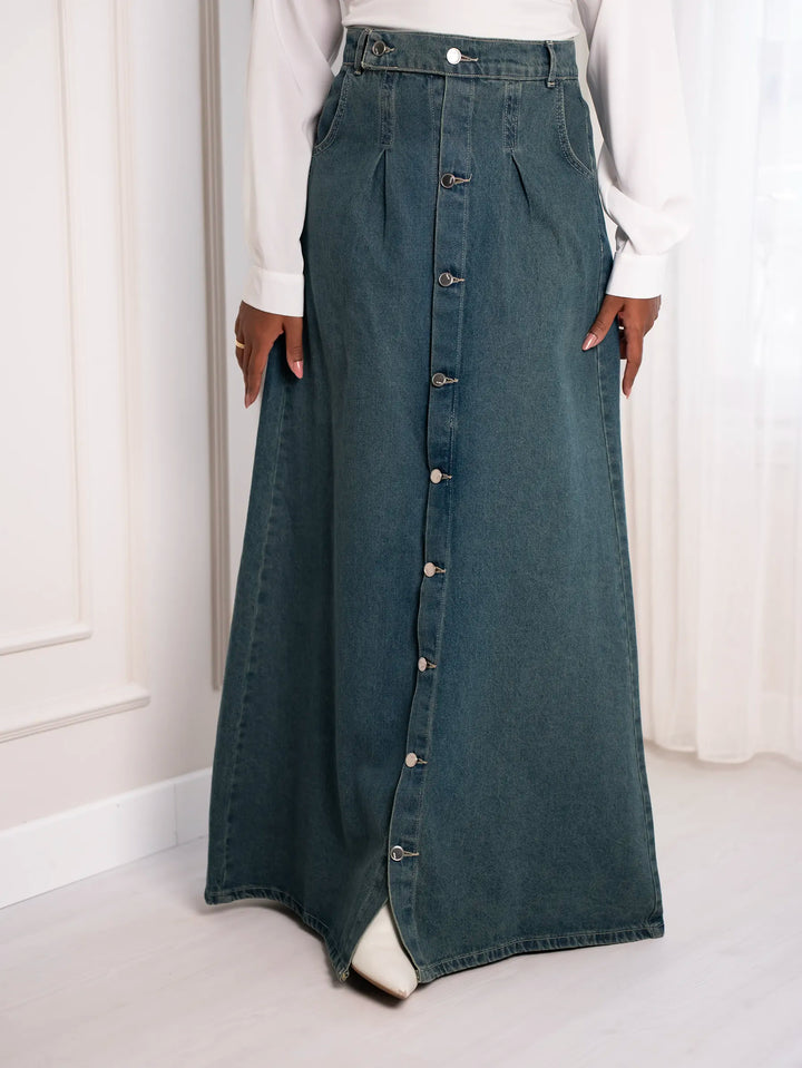 Basic Denim skirt SAM HIJAB