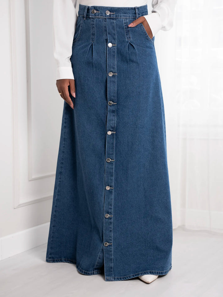 Basic Denim skirt SAM HIJAB